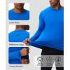 imageHUGE SPORTS Mens Thermal Base Layer Top for Winter Moisture Wicking Athletic Shirts for Skiing Running WorkoutBlue