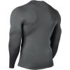 imageHUGE SPORTS Mens Thermal Base Layer Top for Winter Moisture Wicking Athletic Shirts for Skiing Running WorkoutDrak Grey