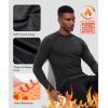 imageHUGE SPORTS Mens Thermal Base Layer Top for Winter Moisture Wicking Athletic Shirts for Skiing Running WorkoutGray