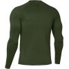 imageHUGE SPORTS Mens Thermal Base Layer Top for Winter Moisture Wicking Athletic Shirts for Skiing Running WorkoutGreen