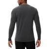 imageHUGE SPORTS Thermal Underwear for Men Long Sleeve Thermal Shirts Fleece Lined Crew Neck Base Layer Thermal Underwear TopDark Grey