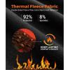 imageHUGE SPORTS Thermal Underwear for Men Long Sleeve Thermal Shirts Fleece Lined Crew Neck Base Layer Thermal Underwear TopNavy