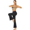 imageHUGE SPORTS Women Flare Pants High Waisted Bell Bottom Pants Yoga Flared Leggings with Front Split