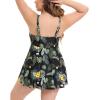imageHUGE SPORTS Women Tankini Swimsuits Plus Size Two Piece Bathing Suits Swimwear Top with Bikini BottomsGreen