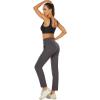 imageHUGE SPORTS Womens Athletic Pants Lounge Ankle Stretch Trousers High Waisted Sports Joggers with Pockets Commute Leggings