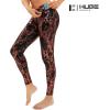 imageHUGE SPORTS Womens High Waisted Tummy Control Yoga Leggings with Pocket Running Workout Pants Active TightsBlack Copper