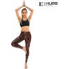 imageHUGE SPORTS Womens High Waisted Tummy Control Yoga Leggings with Pocket Running Workout Pants Active TightsBlack Copper