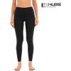imageHUGE SPORTS Womens High Waisted Tummy Control Yoga Leggings with Pocket Running Workout Pants Active TightsBlack Snake