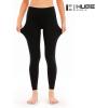 imageHUGE SPORTS Womens High Waisted Tummy Control Yoga Leggings with Pocket Running Workout Pants Active TightsBlack Snake