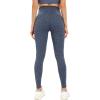 imageHUGE SPORTS Womens High Waisted Tummy Control Yoga Leggings with Pocket Running Workout Pants Active TightsNavy Leopard