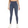 imageHUGE SPORTS Womens High Waisted Tummy Control Yoga Leggings with Pocket Running Workout Pants Active TightsNavy Leopard