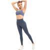 imageHUGE SPORTS Womens High Waisted Tummy Control Yoga Leggings with Pocket Running Workout Pants Active TightsNavy Leopard