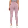 imageHUGE SPORTS Womens High Waisted Tummy Control Yoga Leggings with Pocket Running Workout Pants Active TightsPurple Zebra
