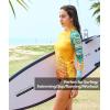 imageHUGE SPORTS Womens Rash Guard Long Sleeve Sun Protection UPF 50 Swimwear Shirts Quick Dry Swimsuit Surf TopKing Kong