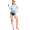imageHUGE SPORTS Womens Rash Guard Long Sleeve Sun Protection UPF 50 Swimwear Shirts Quick Dry Swimsuit Surf TopTiger