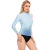 imageHUGE SPORTS Womens Rash Guard Long Sleeve Sun Protection UPF 50 Swimwear Shirts Quick Dry Swimsuit Surf TopTiger