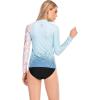imageHUGE SPORTS Womens Rash Guard Long Sleeve Sun Protection UPF 50 Swimwear Shirts Quick Dry Swimsuit Surf TopTiger