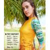 imageHUGE SPORTS Womens Rash Guard Long Sleeve Sun Protection UPF 50 Swimwear Shirts Quick Dry Swimsuit Surf TopYellow