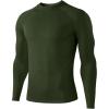 imageHUGE SPORTS Mens Thermal Base Layer Top for Winter Moisture Wicking Athletic Shirts for Skiing Running WorkoutGreen