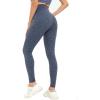 imageHUGE SPORTS Womens High Waisted Tummy Control Yoga Leggings with Pocket Running Workout Pants Active TightsNavy Leopard