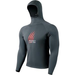 imageHUGE SPORTS Mens Long Sleeve Hoodie Shirts Thermal Athletic Hoodies for Winter SportsDark Grey