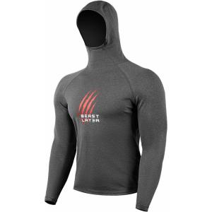 imageHUGE SPORTS Mens Long Sleeve Hoodie Shirts Thermal Athletic Hoodies for Winter SportsGrey