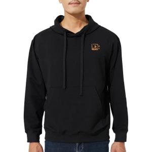 imageHUGE SPORTS Mens Novelty Hoodies Sports Pullover Casual Sweatshirt With Pouch PocketBlack