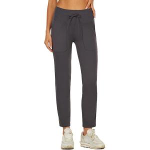 imageHUGE SPORTS Womens Athletic Pants Lounge Ankle Stretch Trousers High Waisted Sports Joggers with Pockets Commute Leggings