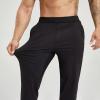 imageHUGE SPORTS Mens Athletic Yoga Pants with Pocket Casual Sport Joggers Pants for WorkoutBlack