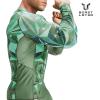 imageHUGE SPORTS Mens BJJ Rash Guard Long Sleeve Compression Rashguard for MMA Jiu Jitsu Wrestling Beast LayerCobra