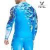 imageHUGE SPORTS Mens BJJ Rash Guard Long Sleeve Compression Rashguard for MMA Jiu Jitsu Wrestling Beast LayerKing Kong