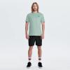 imageHUGE SPORTS Mens Logo Surf TShirt Short Sleeve Crew Neck Graphic Beach Surfing Cotton TeeGreen