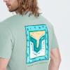 imageHUGE SPORTS Mens Logo Surf TShirt Short Sleeve Crew Neck Graphic Beach Surfing Cotton TeeGreen