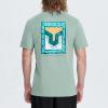 imageHUGE SPORTS Mens Logo Surf TShirt Short Sleeve Crew Neck Graphic Beach Surfing Cotton TeeGreen