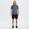 imageHUGE SPORTS Mens Logo Surf TShirt Short Sleeve Crew Neck Graphic Beach Surfing Cotton TeeGrey