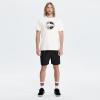imageHUGE SPORTS Mens Logo Surf TShirt Short Sleeve Crew Neck Graphic Beach Surfing Cotton TeeWhite