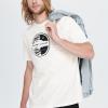 imageHUGE SPORTS Mens Logo Surf TShirt Short Sleeve Crew Neck Graphic Beach Surfing Cotton TeeWhite