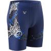 imageHUGE SPORTS Mens Rash Guard Swim Shorts Compression Swimming Jammer Cool Dry Active Swimsuit Workout Shorts Sports TightsDevilrays