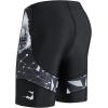imageHUGE SPORTS Mens Rash Guard Swim Shorts Compression Swimming Jammer Cool Dry Active Swimsuit Workout Shorts Sports TightsShark