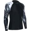 imageHUGE SPORTS Mens Swim Shirts Long Sleeve UPF 50 Rash Guard Sun Shirts UV Sun ProtectionBear