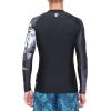 imageHUGE SPORTS Mens Swim Shirts Long Sleeve UPF 50 Rash Guard Sun Shirts UV Sun ProtectionBear