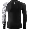 imageHUGE SPORTS Mens Swim Shirts Long Sleeve UPF 50 Rash Guard Sun Shirts UV Sun ProtectionBlack Bear