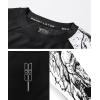 imageHUGE SPORTS Mens Swim Shirts Long Sleeve UPF 50 Rash Guard Sun Shirts UV Sun ProtectionBlack Eagle