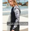 imageHUGE SPORTS Mens Swim Shirts Long Sleeve UPF 50 Rash Guard Sun Shirts UV Sun ProtectionBlack Eagle