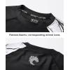 imageHUGE SPORTS Mens Swim Shirts Long Sleeve UPF 50 Rash Guard Sun Shirts UV Sun ProtectionBlack Hyena