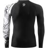 imageHUGE SPORTS Mens Swim Shirts Long Sleeve UPF 50 Rash Guard Sun Shirts UV Sun ProtectionBlack Lion