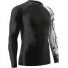 imageHUGE SPORTS Mens Swim Shirts Long Sleeve UPF 50 Rash Guard Sun Shirts UV Sun ProtectionBlack Lion