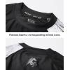 imageHUGE SPORTS Mens Swim Shirts Long Sleeve UPF 50 Rash Guard Sun Shirts UV Sun ProtectionBlack Mustang