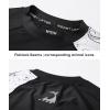 imageHUGE SPORTS Mens Swim Shirts Long Sleeve UPF 50 Rash Guard Sun Shirts UV Sun ProtectionBlack Shark