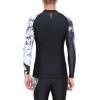 imageHUGE SPORTS Mens Swim Shirts Long Sleeve UPF 50 Rash Guard Sun Shirts UV Sun ProtectionEagle